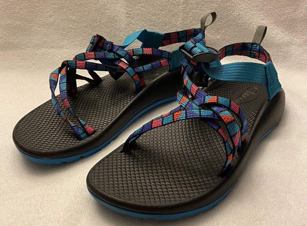 Chaco Kids ZX1 Ecotread Teal Multicolor Performance Sandals Size 6 J180264