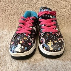 Heelys Split Kids Roller Shoes Black Unicorn Dinosaur Rainbow HES10387 Size 1Y