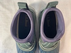 ✅ L.L. Bean Storm Chaser Boots Youth Big Kids Blue Insulated Slip On – US 3