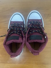 Boys Converse Shoes Size 11 Maroon/black