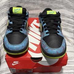 Nike Dunk Low “let’s dance” SE 2 (GS) Kids US 5.5Y Blue/Black/Volt