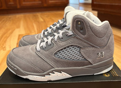 Nike Jordan 5 Retro PS Light Graphite White Wolf Grey 440889 002 Size 3Y