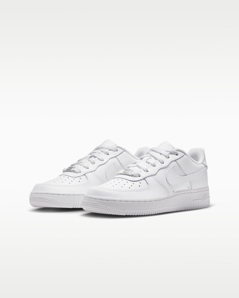 Nike Air Force 1 LE Big Kids‘ White Leather Sneakers DH2920-111 Size 7Y New