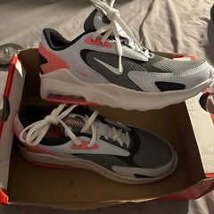 Nike Air Max Bolt GS Smoke Grey Metallic Silver Pink Kids Sneakers 5.5Y Mesh