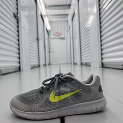 Nike Free RN 2017 904255-004 Cool Grey Volt Running Shoes Youth GS US Size 5.5Y