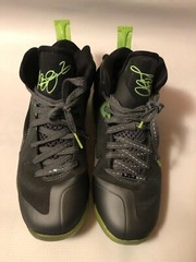 Nike Lebron 9 GS Dunkman Electric Grey Dark Neon Green 472664-003 Youth 6.5