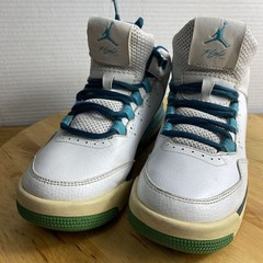 Jordan Flight Origin 2 White Teal 4Y Kids Youth Fits Women 5.5 Sneakers 2014