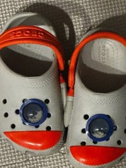 Crocs Kids Fun Lab Lights Rocket Ship Clogs Size C4