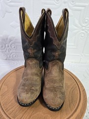 Smoky Mountain Boots Youth Western, 3536C Cowboy Brown Cross Sz 9.5D