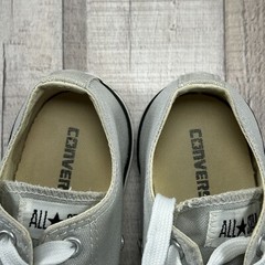 Converse Size 2 Youth Pre School Chuck Taylor All Star Lo Ox Trainers Shoes Gray