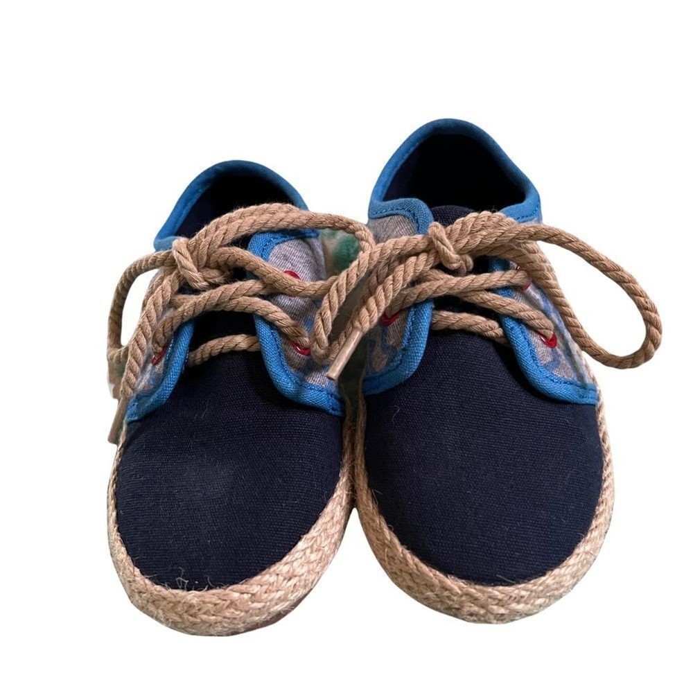 Cat & Jack Navy Blue, Bright Blue, Grey and Tan Sneakers size 8