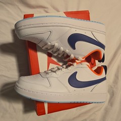Nike Court Borough Low 2 (GS) White/DK Purple/Dust-Copa Youth’s BQ5448 112 5.5Y