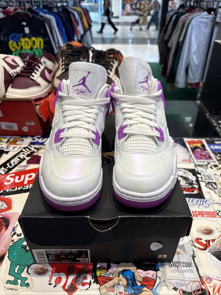 Nike Air Jordan Retro 4 hyper Violet 7Y