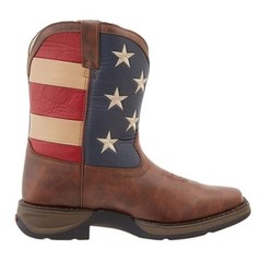 Durango Children’s 8″ Square Toe Patriotic Western Flag Boots BT245C / BT245Y