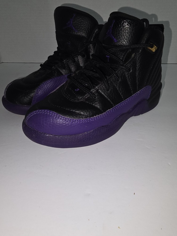 Air Jordan 12 Retro (PS) Black/Field Purple Size 13 c 151186 057
