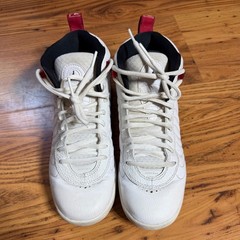 Jordan Jumpman Pro Kids Basketball Sneakers White Red Black Mid Top Shoes