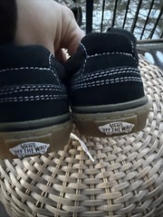Vans Old Skool Canvas Low Skate Black 500714 Sneaker Youth US Size 4
