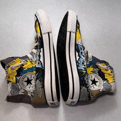 Converse All Star Batman Comic High Top Sneaker Shoes Size Youth 1