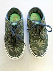 VANS „Palm Tree“ black low skate shoes 7Y (eur 39)