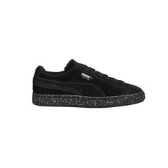 PUMA Suede Mono Triplex Lace Up Youth Boys Black Sneakers Casual Shoes 38685301