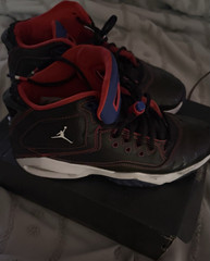 Jordan Flight Origin 2 Black/Red/Blue/White Mid Top Kids 5Y CT1009-071
