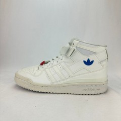 Size 6 Youth Adidas Forum Mid White Blue Red Yellow Sneaker Shoes Basketball