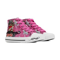 Ed Hardy Skull High Top Pink EH04769655 PS New