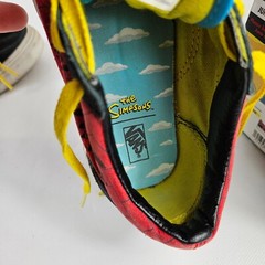 Vans The Simpson Old Skool El Barto US Kids Size 3 Red Limited Edition Bart