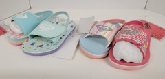 (Mismatched Color): 2 Pair Roxy Kids Pink & Teal Green Sandals Toddler Size 6