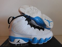 Nike Air Jordan 9 Retro GS Powder Blue 2024 White-Blue Sz 5Y [FV0143-101]
