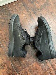 DC Kids‘ Court Graffik Leather Skateboarding Shoes CD4 Black/Black Size 2.5 Y2K