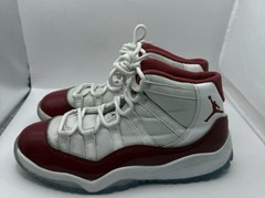 Jordan 11 High Retro Cherry Size 7Y Lot 2 Pairs 378038-116 Same Exact Shoes