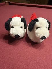 Peanuts SNOOPY Plush Pull On Slippers House Shoes Small (5-6)