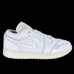 Nike Air Jordan 1 Low GS Triple White Sneaker 553560-126 Kids Size 7Y Womens 8.5