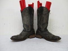CORRAL Distressed Leather Square Toe Cross Wing Cowboy Boots Sz 3.5 Style A1032