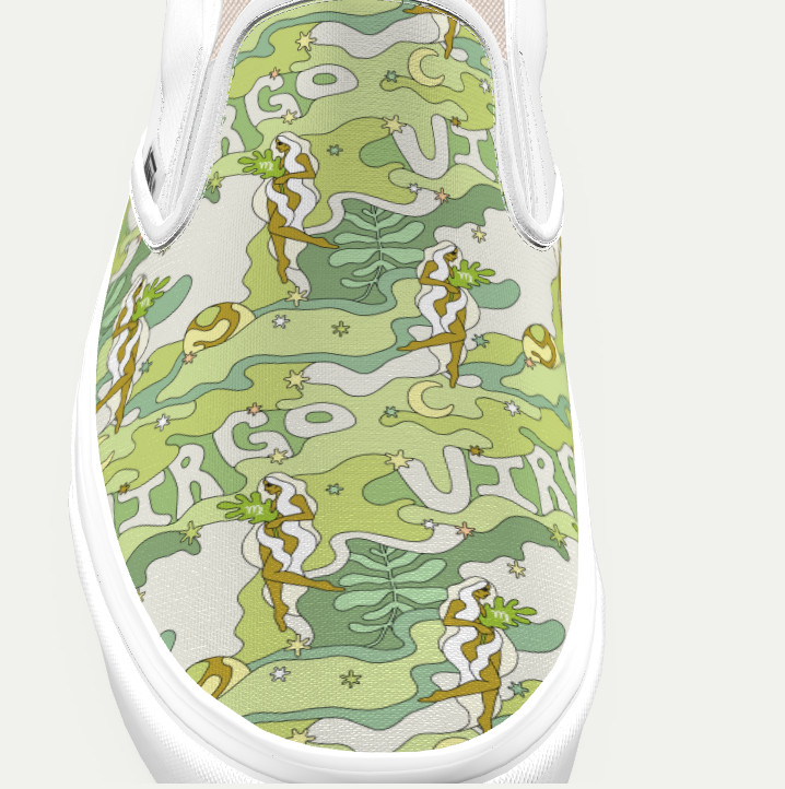 Custom Shoes, Personalized Gifts, Vans Slip-on, Zodiac Sign Virgo, Size 1-13 US