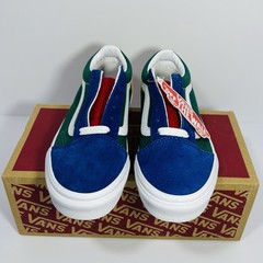 New VANS Old Skool Yatch Club Multicolor Suede Canvas Youth Sneakers Size 2
