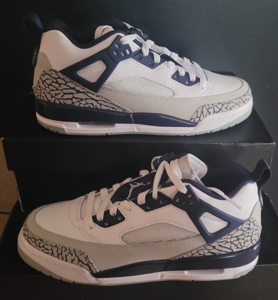 NEW AUTHENTIC JORDAN SPIZIKE LOW (GS) „WHITE MIDNIGHT NAVY“ US 6 Y