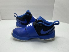 Nike Boys Team Hustle D8 881941-405 Blue Basketball Shoes Sneakers Size 13C