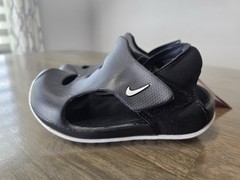NEW Nike Sunray Protect 3 Toddler Sandals – Size 10C, Black/White, DH9465-001