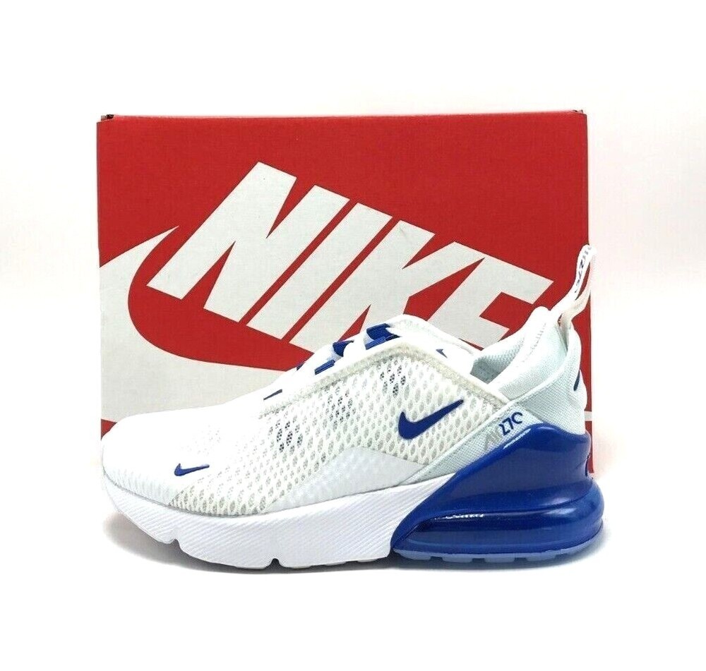 *NEW* Pre-School Kids NIKE AIR MAX 270 (PS) WHITE GAME ROYAL (AO2372 118)