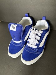 VANS Old Skool Unisex Kids Sneaker Blue/White Suede Low Top Lace Up US 6