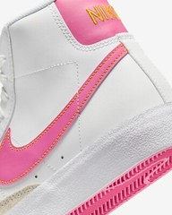 Nike Blazer Mid 77 Classic White Pink Youth Kids Shoes Sz 6.5Y (DA4086-118)
