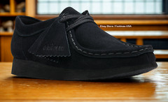 Clarks Wallabee – 26168038 – Black Suede – KIDS / JUNIORS
