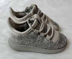 adidas Tubular Shadow Unisex Kids Beige Knit Sneakers Size 5K Ortholite Shoe