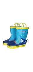 Toddler Rubber Rain Boots Under The Sea Shark Rubber Rain Boots Sz 8 New