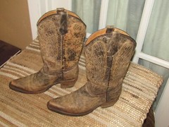 Corral A1028 Brown Leather Snip Toe Cross Wings Cowboy Boots Youth size 3 T