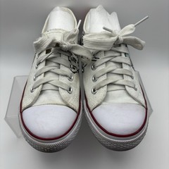 Custom Hand Painted 101 Dalmatians White Canvas Low Top Sneakers Kids Shoes 1Y