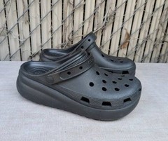 Kids Crocs Iconic Comfort Classic Slip On Platform Clogs Black J6 NWOT