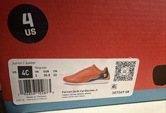 PUMA Ferrari Drift Cat Decima Junior Size 4C Brand New